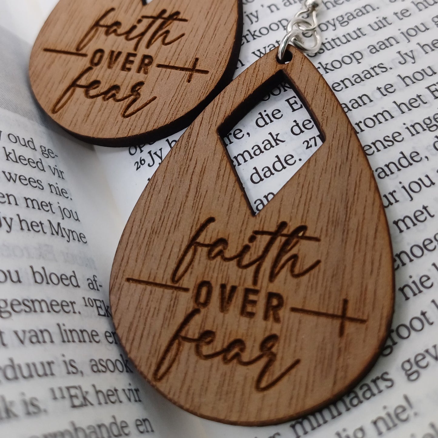 Faith Over Fear Wooden