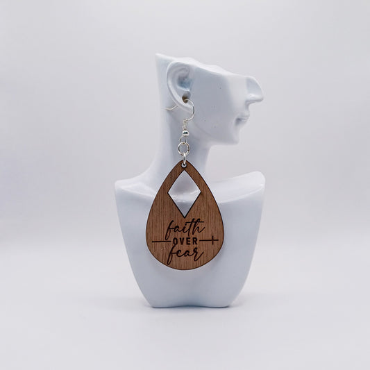 Faith Over Fear Wooden